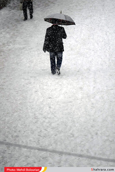 بارش اولین برف زمستانی در مشهد