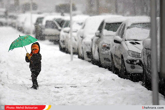 بارش اولین برف زمستانی در مشهد