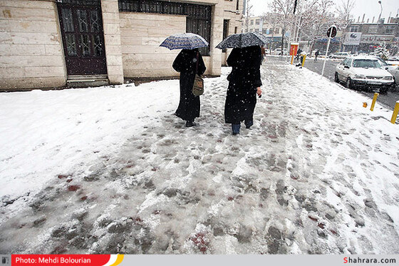 بارش اولین برف زمستانی در مشهد