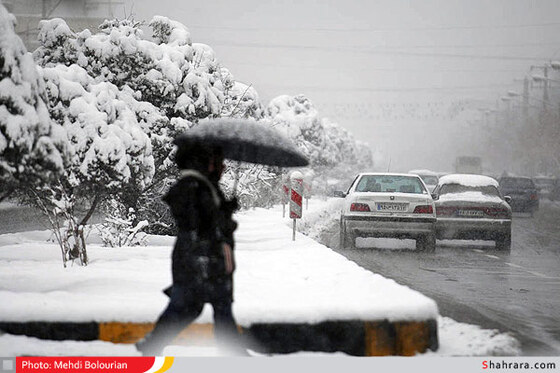 بارش اولین برف زمستانی در مشهد