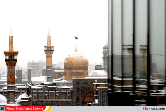 بارش برف در شهر بهشت