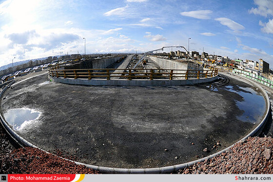 عملیات ساخت تقاطع غیر همسطح و میدان میدان امام علی (ع)