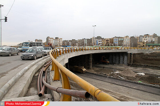 عملیات ساخت تقاطع غیر همسطح و میدان میدان امام علی (ع)