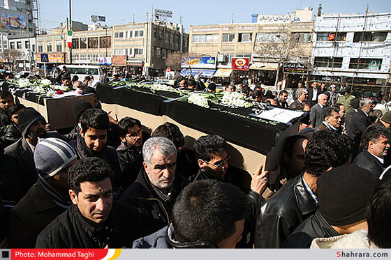 تشییع پیکر دانش آموزان شهید کاروان راهیان نور