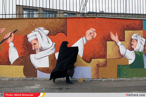 طولانی ترین نقاشی دیواری کشور