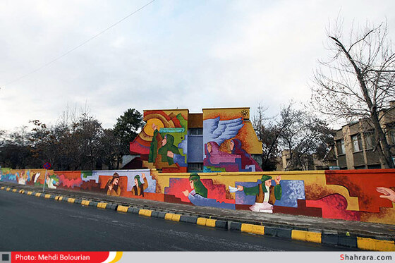 طولانی ترین نقاشی دیواری کشور