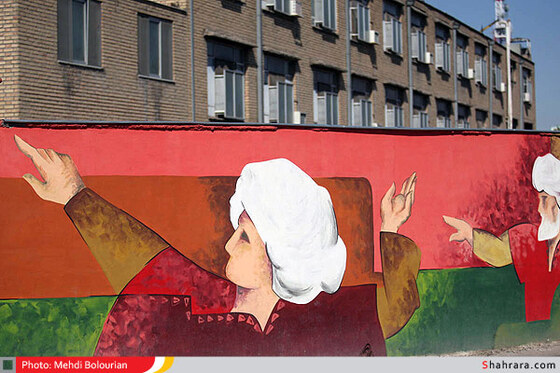 طولانی ترین نقاشی دیواری کشور