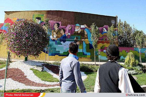 طولانی ترین نقاشی دیواری کشور