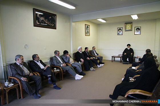 دیدار شهردار و اعضای شورای اسلامی شهر با امام جمعه مشهد مقدس