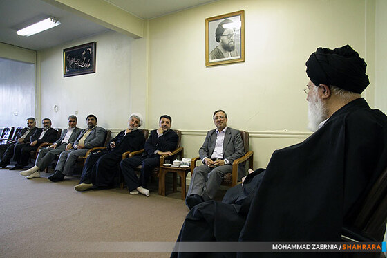 دیدار شهردار و اعضای شورای اسلامی شهر با امام جمعه مشهد مقدس