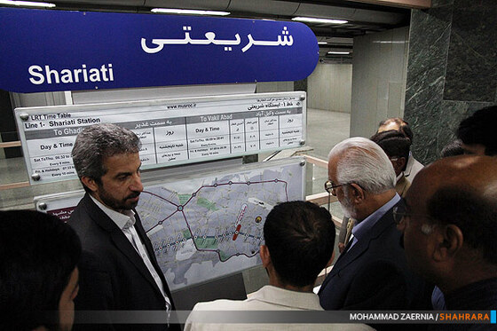 سفر مشاور سروزیر ایالت پنجاب پاکستان به مشهد بازدید از خط 1 قطار شهری 