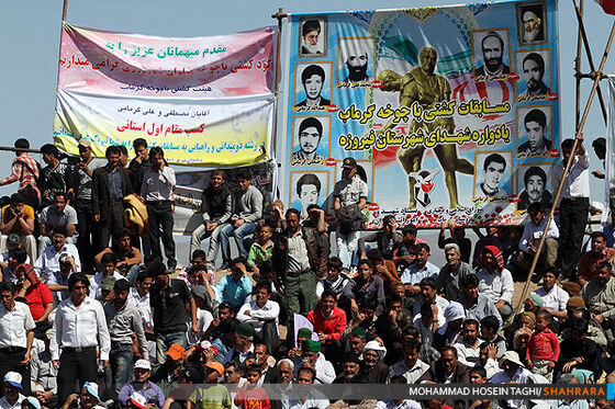 مسابقات کشتی با چوخه،یادبود شهدای شهرستان فیروزه نیشابور