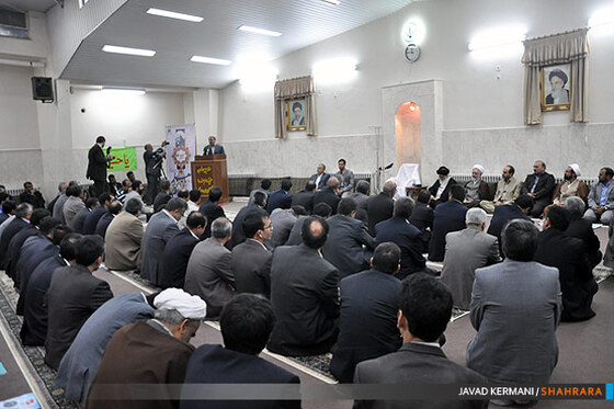 دیدار فرهنگیان با آیت الله علم الهدی امام جمعه مشهد مقدس