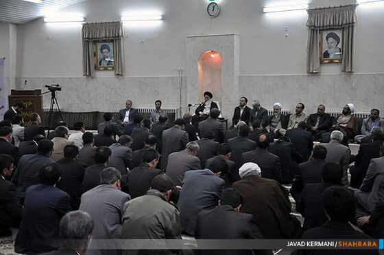 دیدار فرهنگیان با آیت الله علم الهدی امام جمعه مشهد مقدس