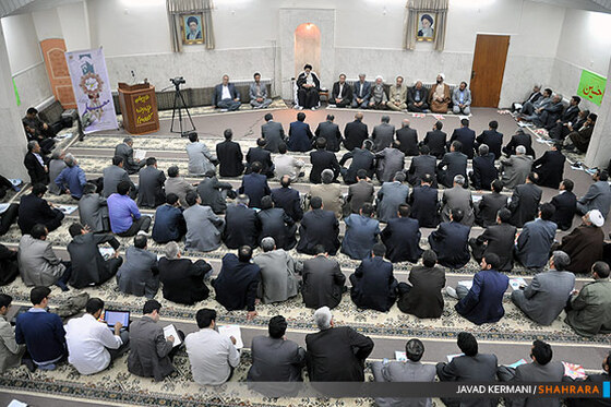 دیدار فرهنگیان با آیت الله علم الهدی امام جمعه مشهد مقدس