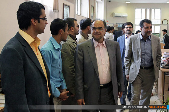 شهردار مشهد مقس در تحریریه شهرآرا