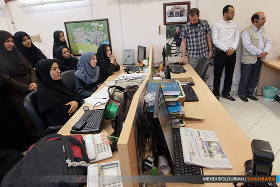 اعضای تحریریه شهرآرا در حاشیه مراسم  چهارمین بهار شهرآرا