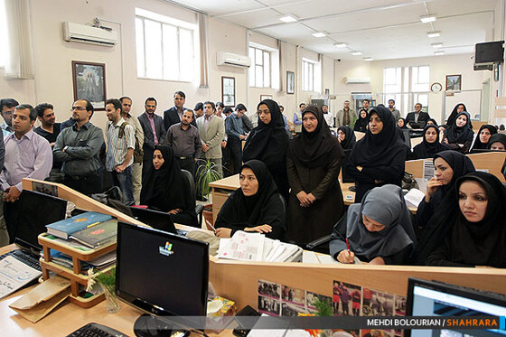 اعضای تحریریه شهرآرا در حاشیه مراسم  چهارمین بهار شهرآرا