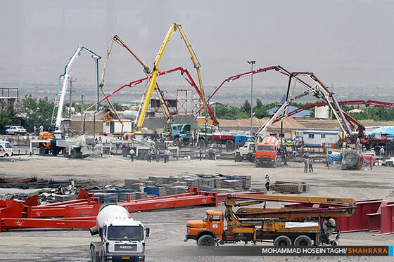 شکسته شدن رکورد جهانی بتن ریزی در مشهد