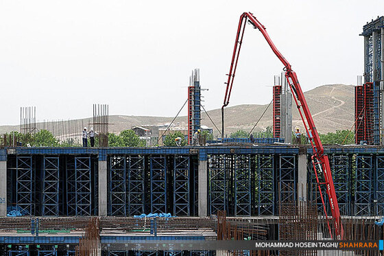 شکسته شدن رکورد جهانی بتن ریزی در مشهد