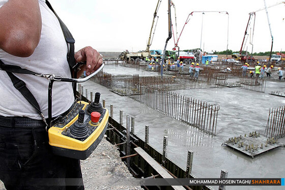 شکسته شدن رکورد جهانی بتن ریزی در مشهد