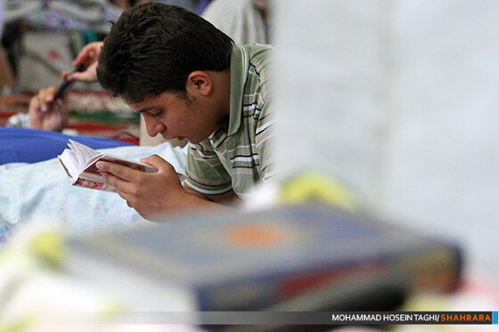 مراسم اعتکاف در مسجد امام محمد باقر (ع) 