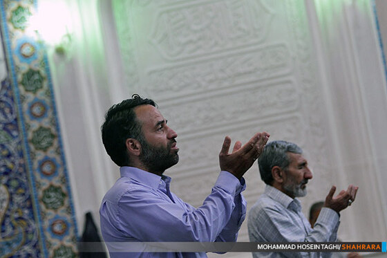 مراسم اعتکاف در مسجد امام محمد باقر (ع) 