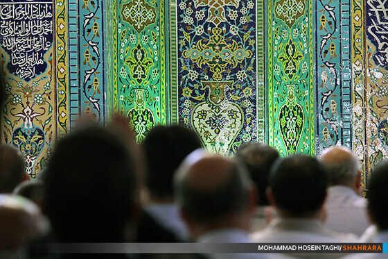 مراسم اعتکاف در مسجد امام محمد باقر (ع) 