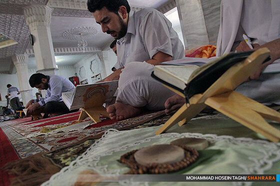 مراسم اعتکاف در مسجد امام محمد باقر (ع) 