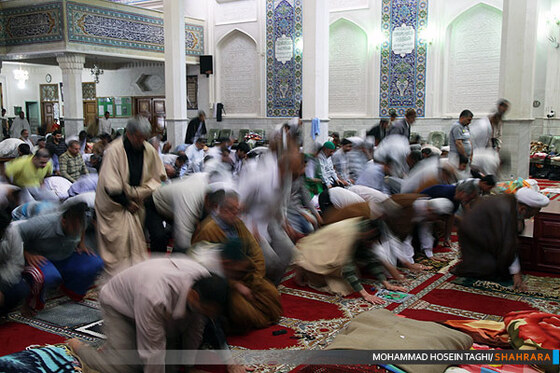 مراسم اعتکاف در مسجد امام محمد باقر (ع) 
