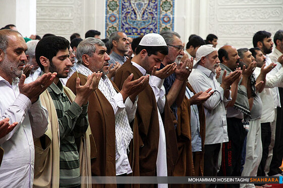 مراسم اعتکاف در مسجد امام محمد باقر (ع) 