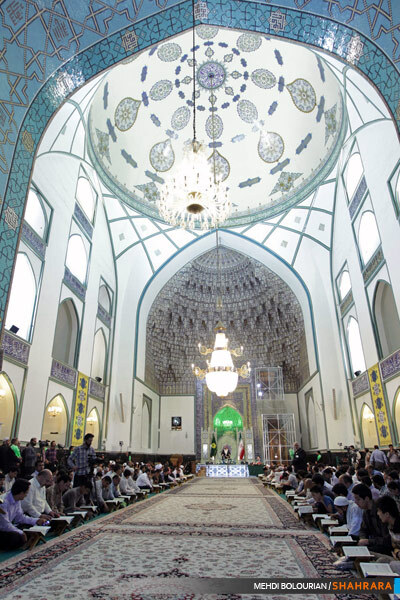 تلاوت قرآن کریم در مسجد گوهرشاد