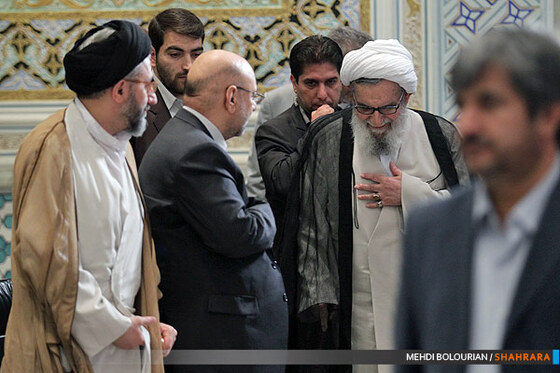 حضور آیت الله واعظ طبسی در همایش سراسری قوه قضائیه