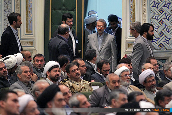 حضور علی لاریجانی رئیس مجلس شورای اسلامی در  همایش سراسری قوه قضائیه