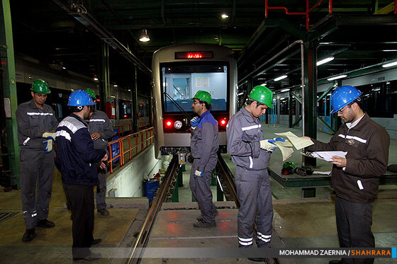 عملیات نگهداری و تعمیرات ناوگان قطار شهری