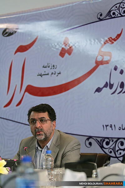 سخنراتی سید محمد پژمان شهردار مشهد در مراسم تودیع و معارفه مدیر مسئول روزنامه شهرآرا