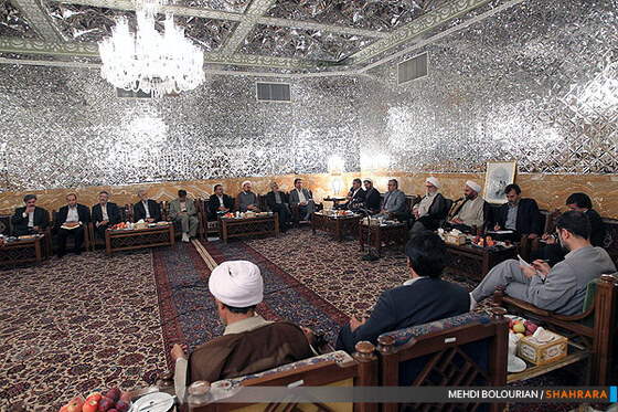 دیدار مجمع نمایندگان خراسان با آیت الله واعظ طبسی