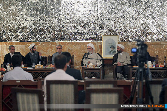 دیدار مجمع نمایندگان خراسان با آیت الله واعظ طبسی