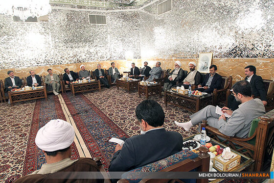 دیدار مجمع نمایندگان خراسان با آیت الله واعظ طبسی