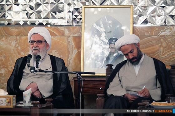 دیدار مجمع نمایندگان خراسان با آیت الله واعظ طبسی