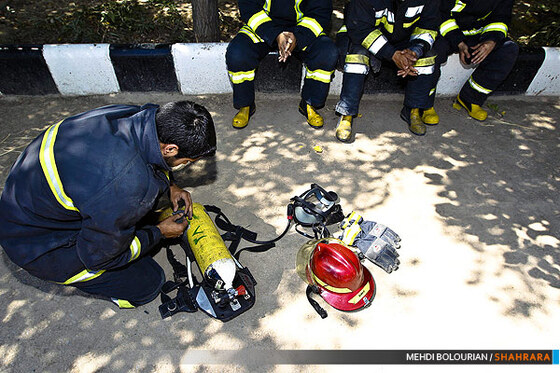 تمرینات ویژه آتش نشانان