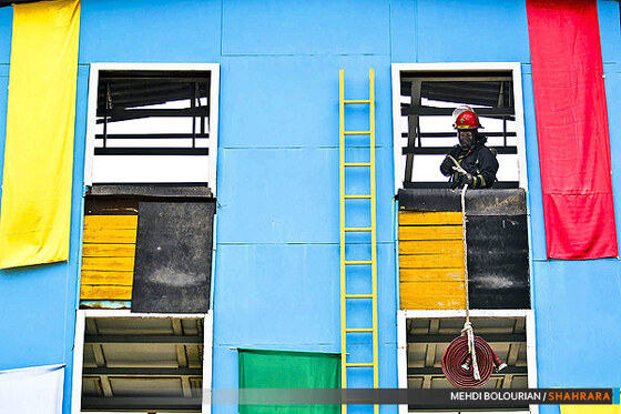 تمرینات ویژه آتش نشانان