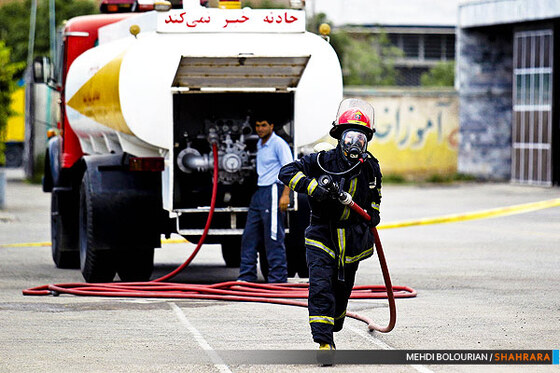 تمرینات ویژه آتش نشانان