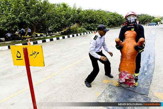 تمرینات ویژه آتش نشانان