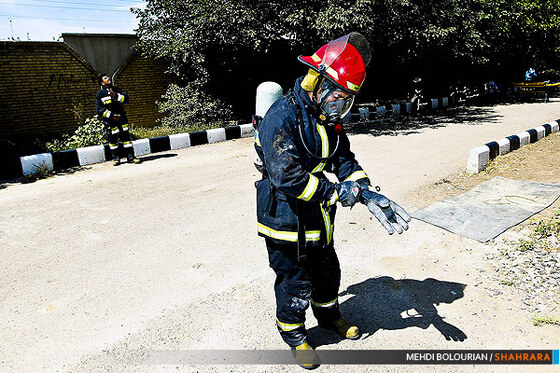 تمرینات ویژه آتش نشانان