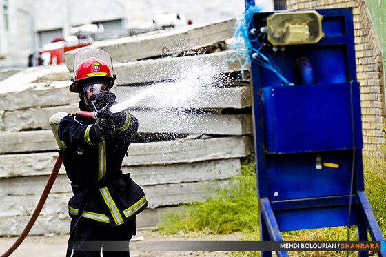 تمرینات ویژه آتش نشانان