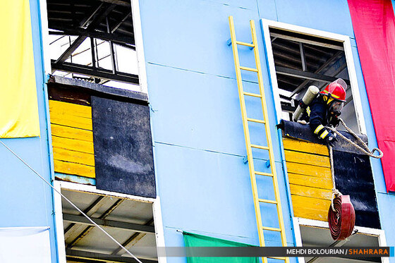 تمرینات ویژه آتش نشانان