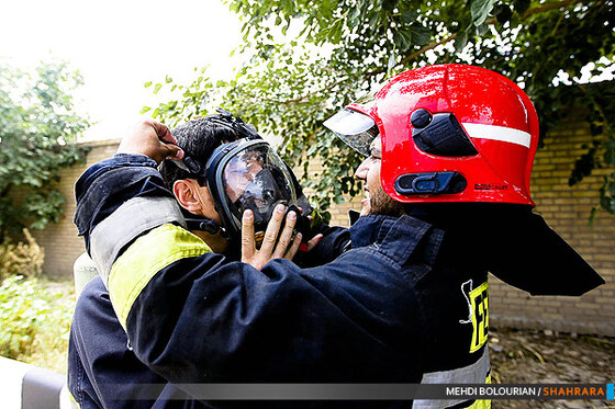 تمرینات ویژه آتش نشانان