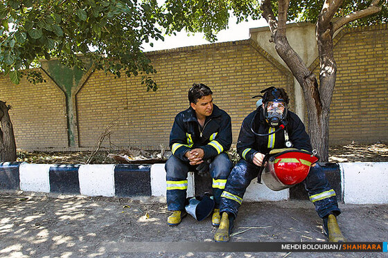تمرینات ویژه آتش نشانان