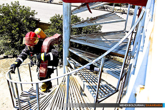 تمرینات ویژه آتش نشانان